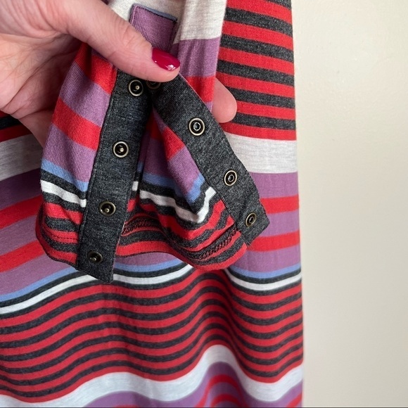 Anthropologie | Maeve Turtleneck Stripe Swing Dress Size Small - Picture 5 of 9